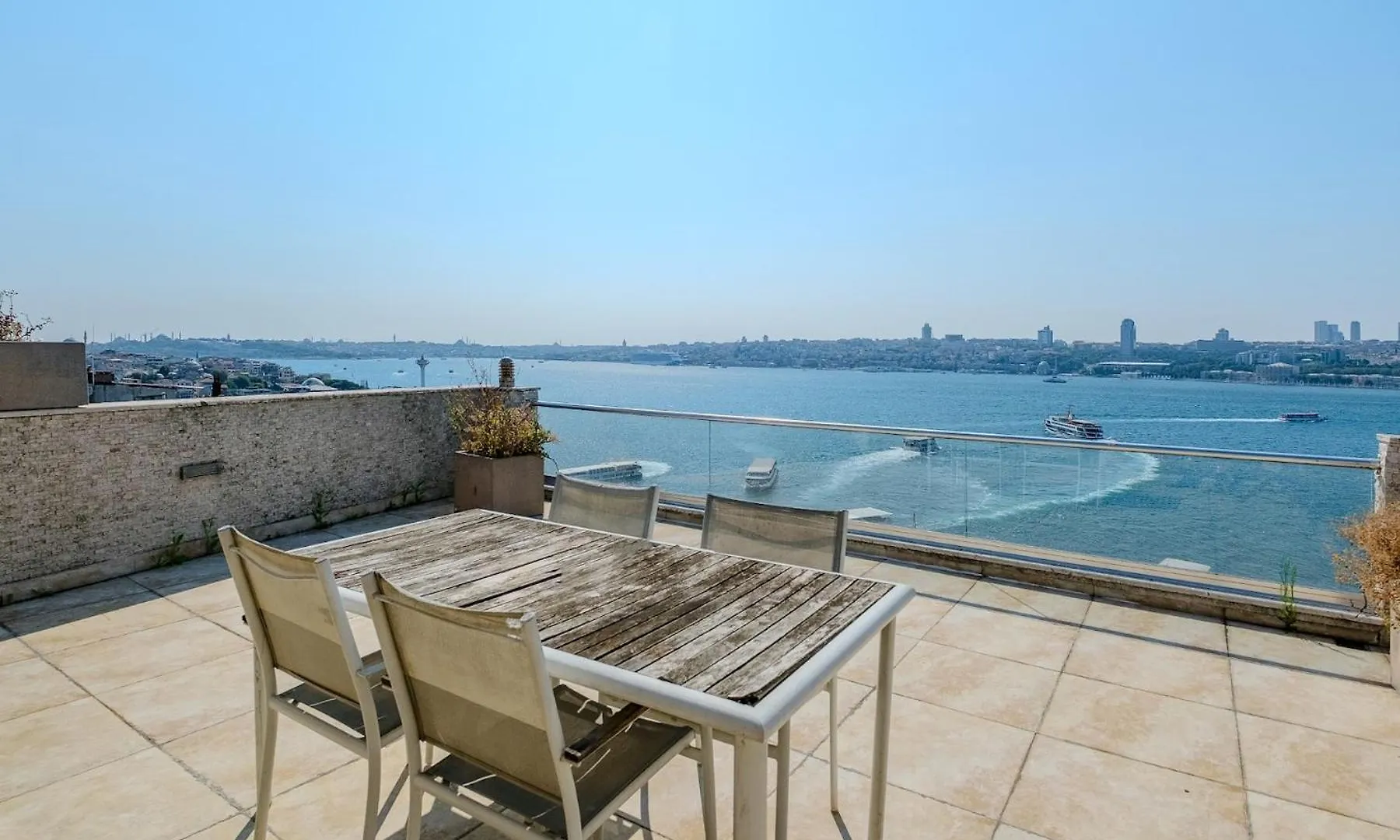 이스탄불 Duplex Flat W Panoramic Bosphorus View And Terrace 아파트